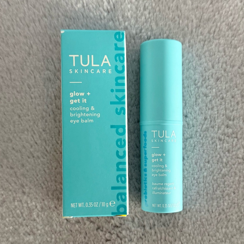 2/$50 🌈 NIB Full Size Tula Glow & Get It Cooling & Brightening Eye Balm 0.35 oz